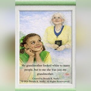 Grandmother & Child Illustrated Art Print - This Is A Story About Me